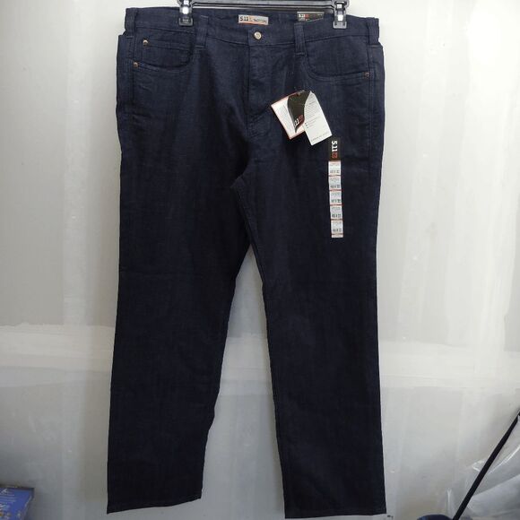 511 Tactical Jeans Men 40x32 Defender Flex Blue Denim Straight Fit NEW Stretch - Picture 3 of 10